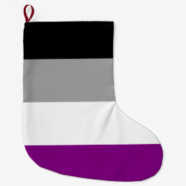 Meia De Natal Grande Sinalizador do Orgulho Asexual (Ace) (Asexualidade