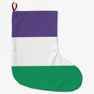 Meia De Natal Grande Sinalizador Suffragette