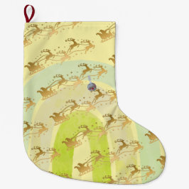 Meia De Natal Grande Sino de Natal fofo Arte de Linha