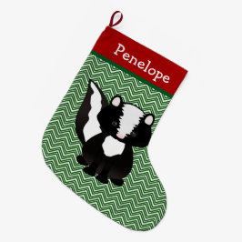 Meia De Natal Grande Skunk de Cute Personalizado
