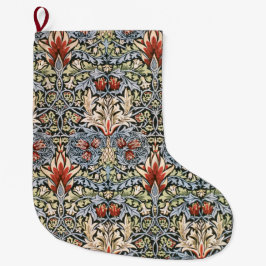 Meia De Natal Grande Snakeshead Pattern (por William Morris)