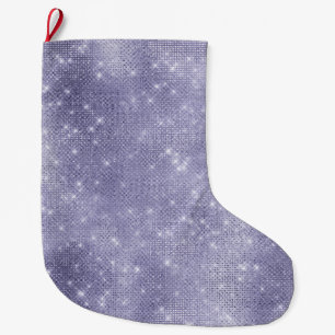 Meia De Natal Grande Sonho Roxo Sparkle