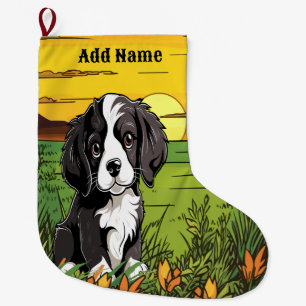 Meia De Natal Grande Spaniel