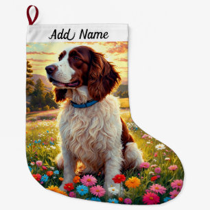 Meia De Natal Grande Springer Spaniel