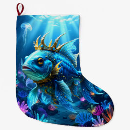Meia De Natal Grande Sua Alteza Peixe Real