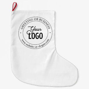 Meia De Natal Grande Substituição Fácil de Logotipo e Texto Personalizá