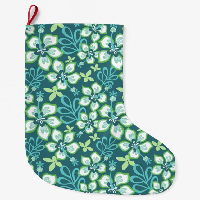 Meia De Natal Grande Surf (TEAL COMBO) (Frente)