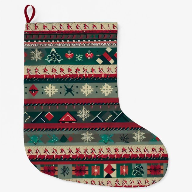 Meia De Natal Grande Sweater Feio Natal 4 (Frente)