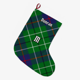 Meia De Natal Grande Tartan do Clã Duncan