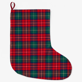 Meia De Natal Grande Tartan Festivo Tradicional