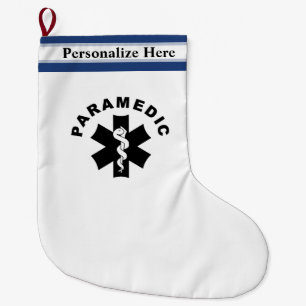 Meia De Natal Grande Tema do paramédico