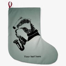 Texto personalizável emblemático saxofone