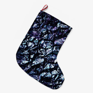Meia De Natal Grande Textura Grunge Rochosa
