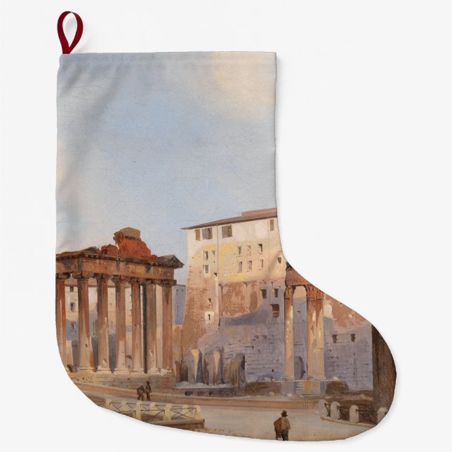 Meia De Natal Grande The Ancient Roman Forum (por Ippolito Caffi) (Frente)
