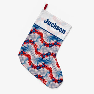 Meia De Natal Grande Tie-Dye