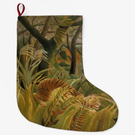 Meia De Natal Grande Tigre surpreendido em uma tempestade tropical