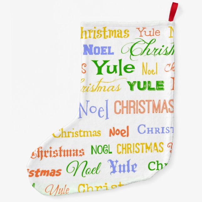 Meia De Natal Grande Tipografia de Natal (Verso)