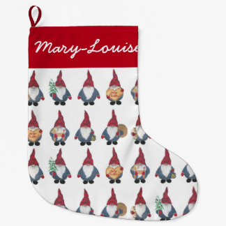 Meia De Natal Grande Tomten Christmas Stocks