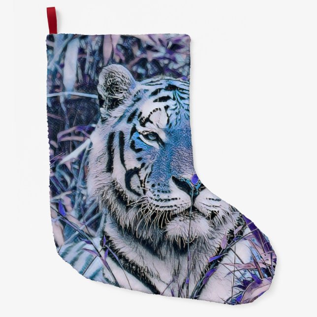 Meia De Natal Grande Toony Tiger Blue (Frente)