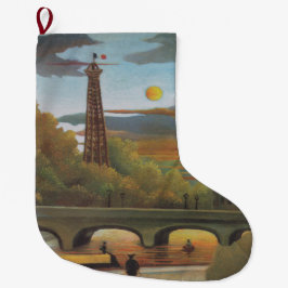 Meia De Natal Grande Torre Sena e Eiffel no Sol (Paris, França)