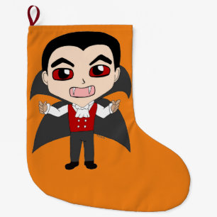 Meia De Natal Grande vampiro de chibi