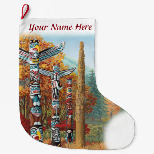 Meia De Natal Grande Vancouver Stoking Vancouver Christmas Stocks