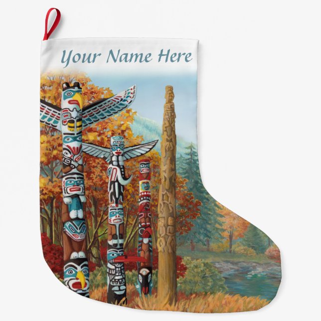 Meia De Natal Grande Vancouver Stoking Vancouver Christmas Stocks (Frente)