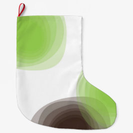 Meia De Natal Grande Verde, moderno, simples, abstrato gráfico de flore