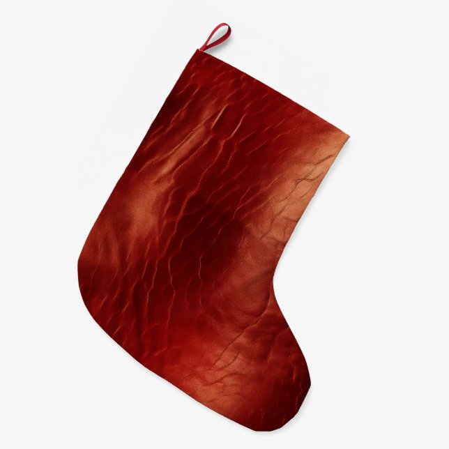 Meia De Natal Grande Vermelho Ocidental (Frente (Pendurada))