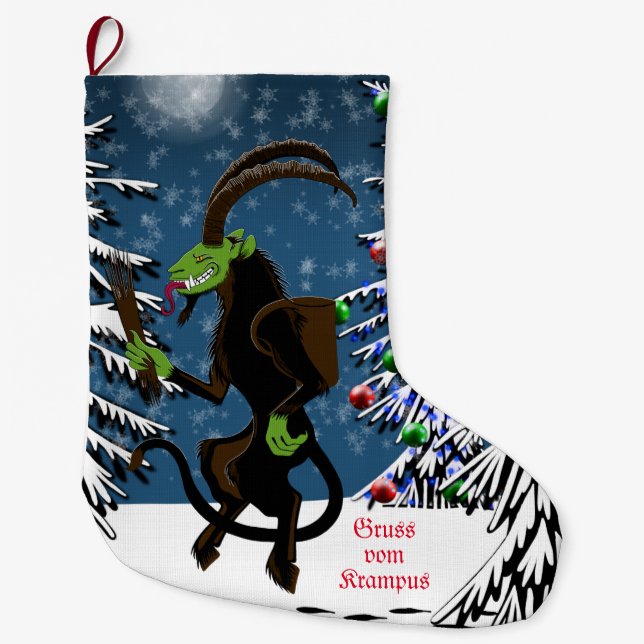 Meia De Natal Grande Vom Krampus (Frente)