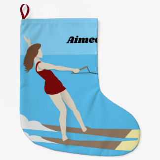 Meia De Natal Grande Waterski, estilo Vintage