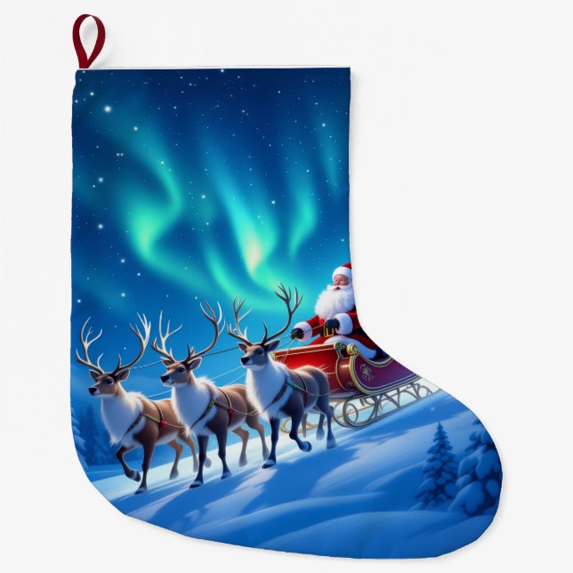 Meia De Natal Grande „Weihnachtliche Harmonie“ (Frente)