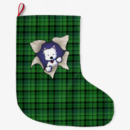 Meia De Natal Grande Westie BLAST Christmas Stocks