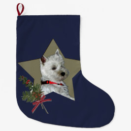 MEIA DE NATAL GRANDE WESTIE, ESTRELA DO NATAL