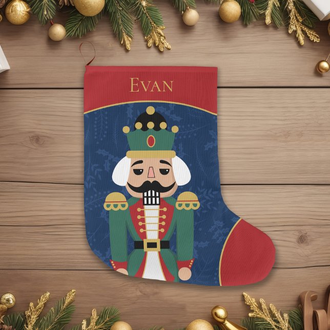 Meia De Natal Grande Whimsical Nutcracker (Criador carregado)