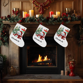 Meia De Natal Grande Winter Wonderland - Personalized Stocking