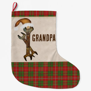 Meia De Natal Grande Wrenches Whimsical Personalizadas