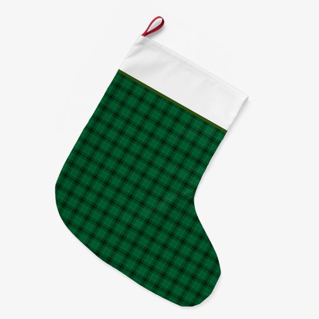Meia De Natal Grande Xadrez (Frente (Pendurada))