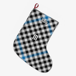 Meia De Natal Grande Xadrez Clan Haig Verificar Tartan