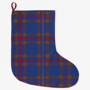 Meia De Natal Grande Xadrez Escocesa Clan Elliot Tartan