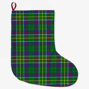 Meia De Natal Grande Xadrez Escocesa Clan Hunter Tartan