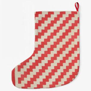 Meia De Natal Grande Zigzag Quilt