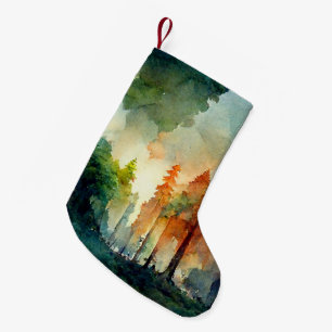 Meia De Natal Pequena A Floresta (natureza)