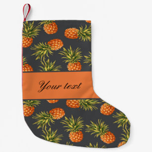 Meia De Natal Pequena Abacaxi personalizado na moda