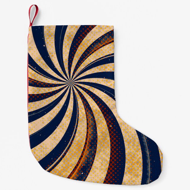 Meia De Natal Pequena Abstract background pattern (Frente)