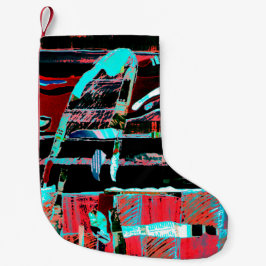 Meia De Natal Pequena Abstract Freedom – Custom Christmas Stocking