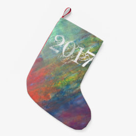 Meia De Natal Pequena Abstrato arco-íris | Psicodélicos Legal