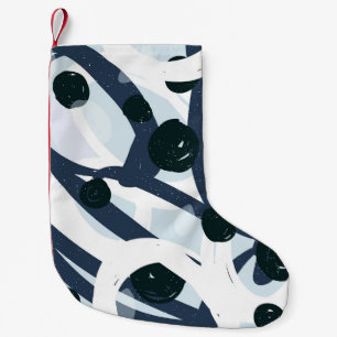 Meia De Natal Pequena Abstrato Art: Ilustração de pintura sem costura