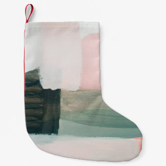 Meia De Natal Pequena Abstrato de arte moderna. CINZAS e