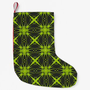 Meia De Natal Pequena Abstrato verde. Gráficos de moda.abstra